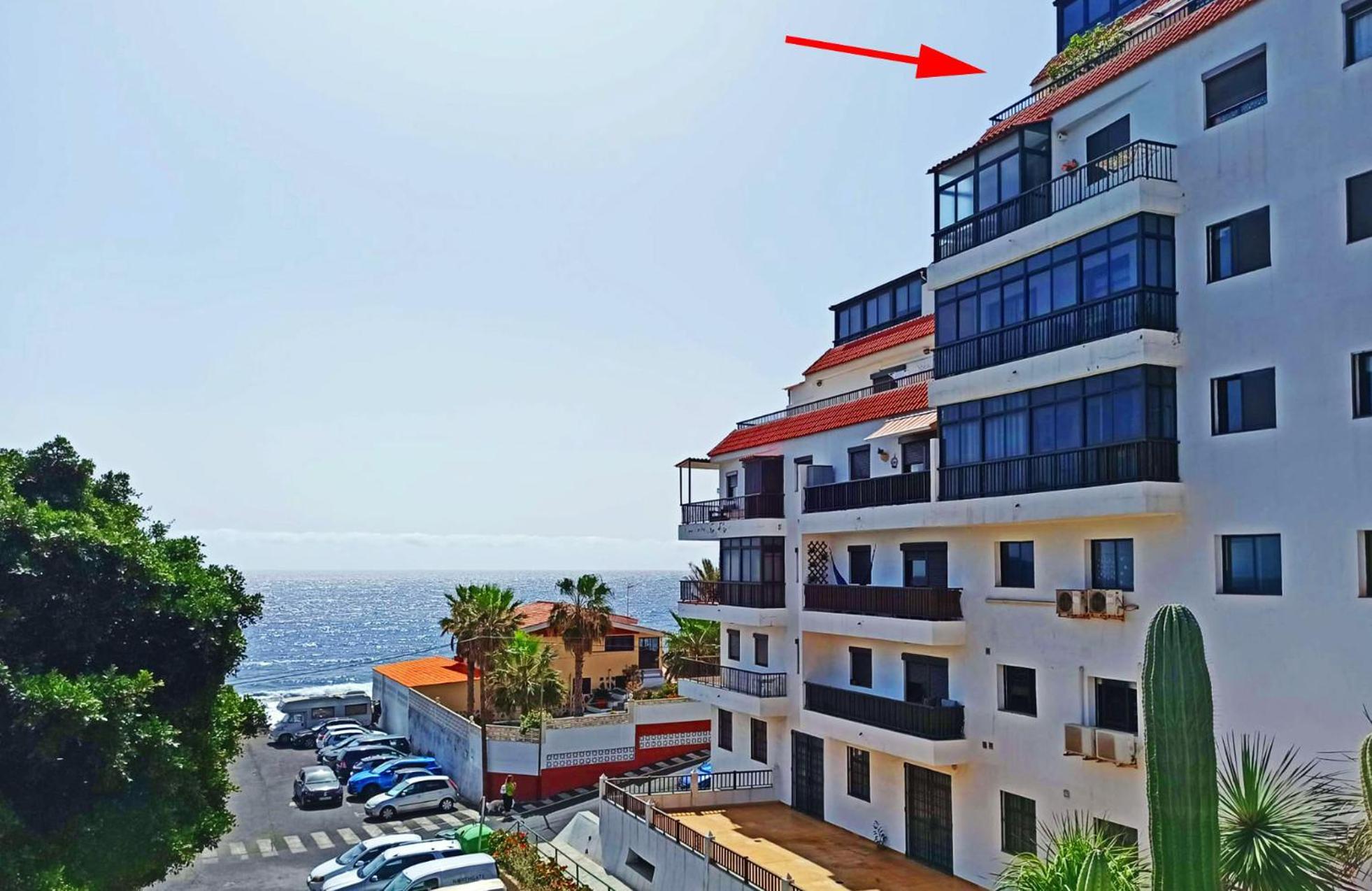 Piso En Candelaria Con Terraza, Vistas Al Mar, Aire Acondicionado Y Garaje Apartment Bagian luar foto