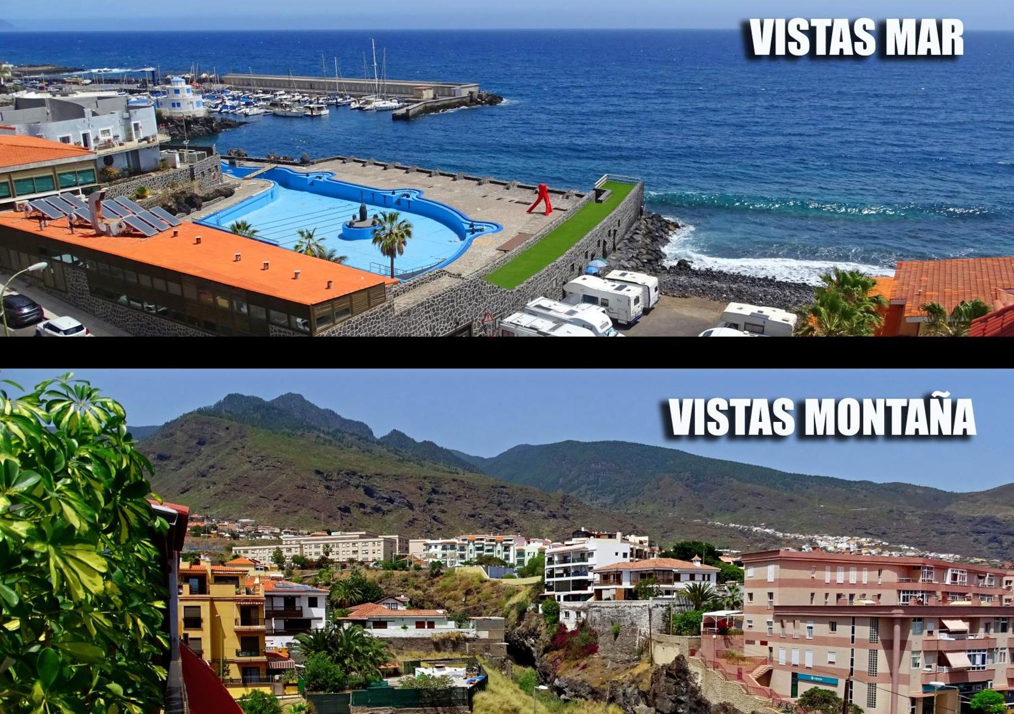 Piso En Candelaria Con Terraza, Vistas Al Mar, Aire Acondicionado Y Garaje Apartment Bagian luar foto